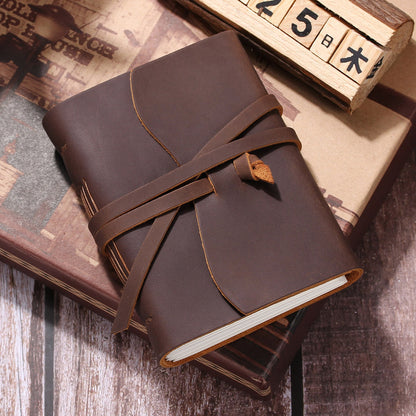 Crazy Horse Leather Traveler's Diary (8.5 * 11cm/10.5 * 13cm)