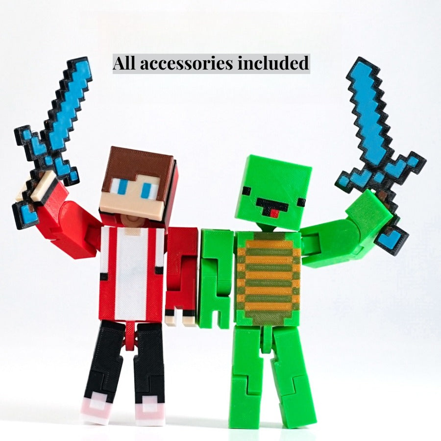 Pixel Worlds-J.J. Maggie Movable Model（13cm）