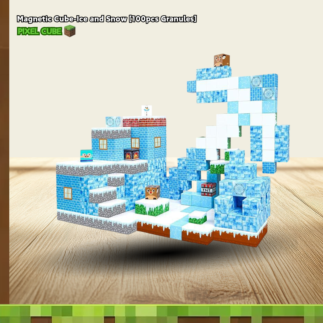PIXEL CUBE Magnetic-[Ice and Snow] 100pcs