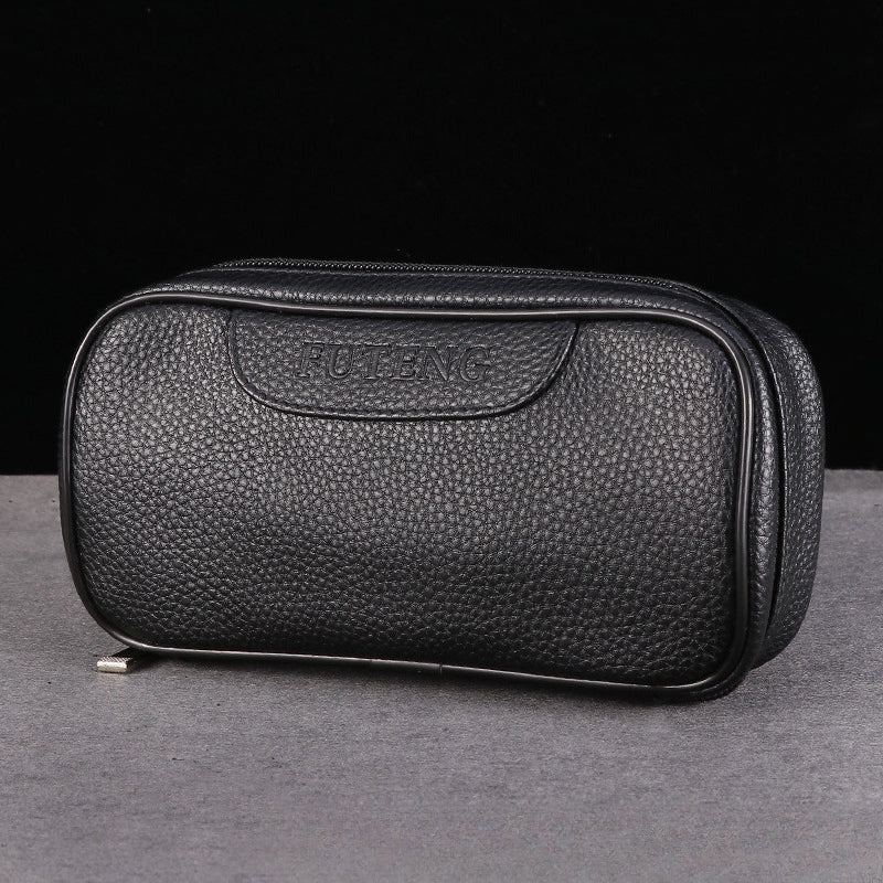 PU Leather - Large Capacity Pipe Bag(19*9.5*5.5 cm)