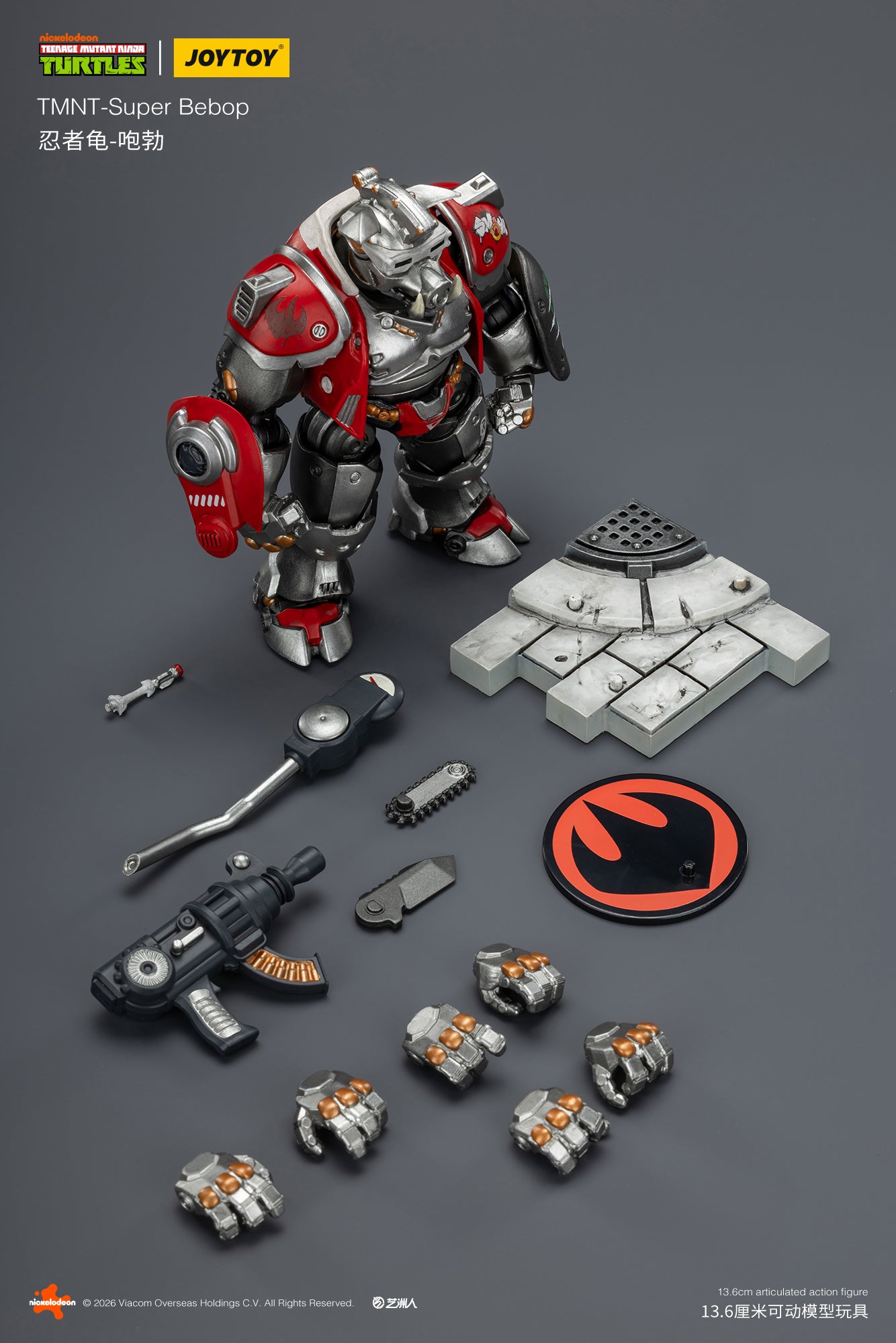 TMNT-Super Bebop & Mighty Rocksteady -TMNT 40k 1/18 Action Figure By JOYTOY