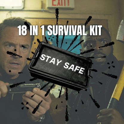 18 in 1 Survival Kit - Emergency Equipment Toolbox by person