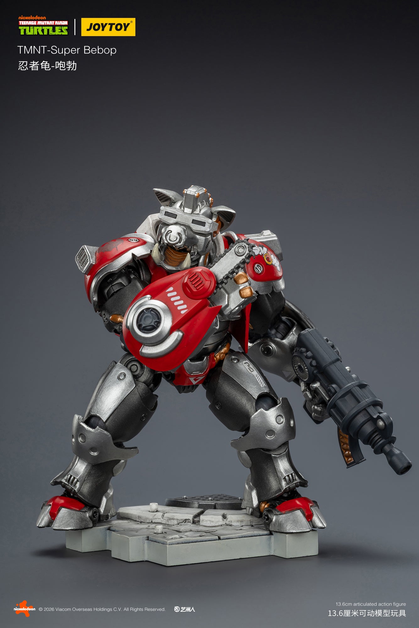 TMNT-Super Bebop & Mighty Rocksteady -TMNT 40k 1/18 Action Figure By JOYTOY