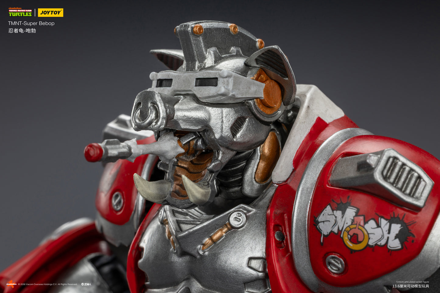 TMNT-Super Bebop & Mighty Rocksteady -TMNT 40k 1/18 Action Figure By JOYTOY