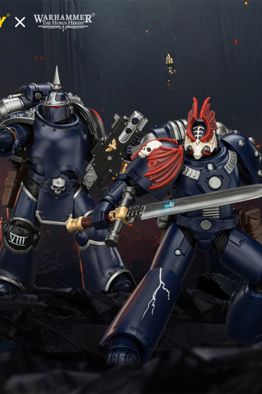 Night Lords MKVI Tactical Legionary & MK III Tactical Legionary - "The Horus Heresy" Primarch-Warhammer 40k 1/18 Action Figure By JOYTOY