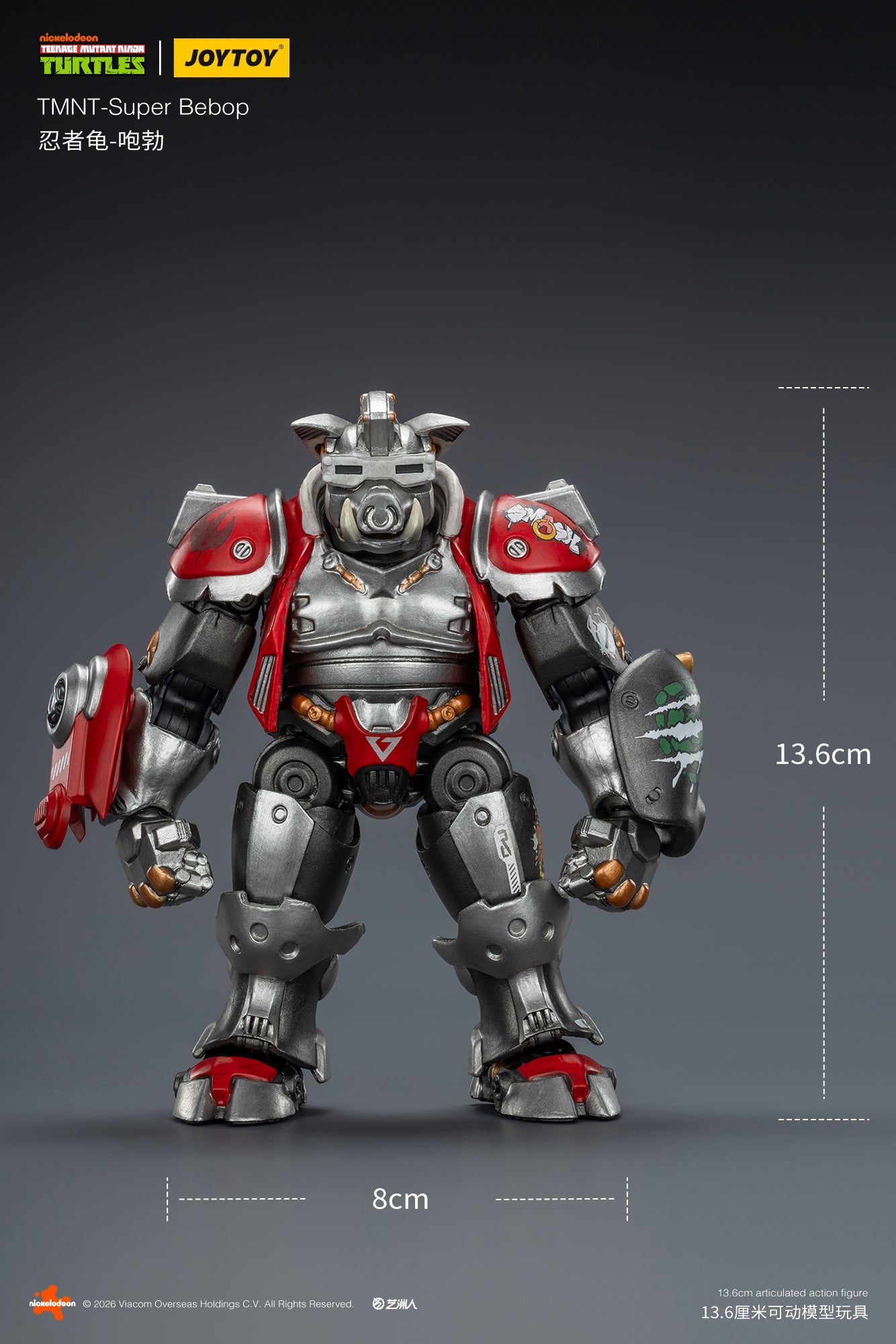 TMNT-Super Bebop & Mighty Rocksteady -TMNT 40k 1/18 Action Figure By JOYTOY