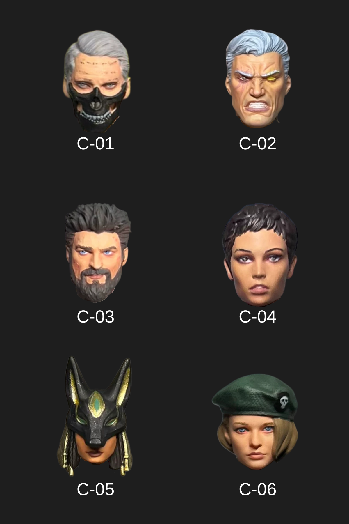 Toy Parts - Character 1/18 Head Sculpture