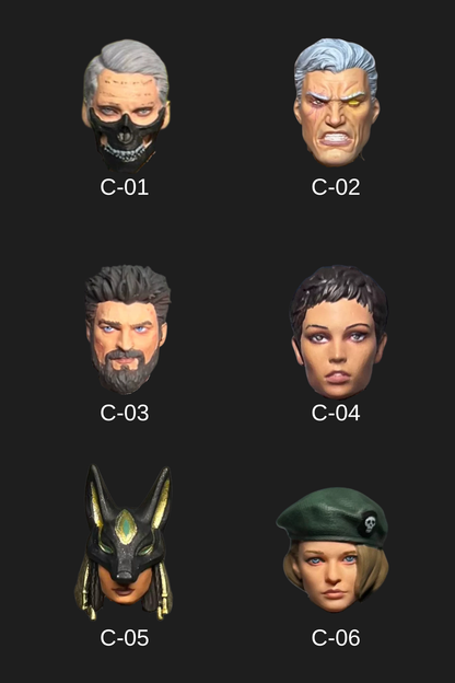 Toy Parts - Character 1/18 Head Sculpture