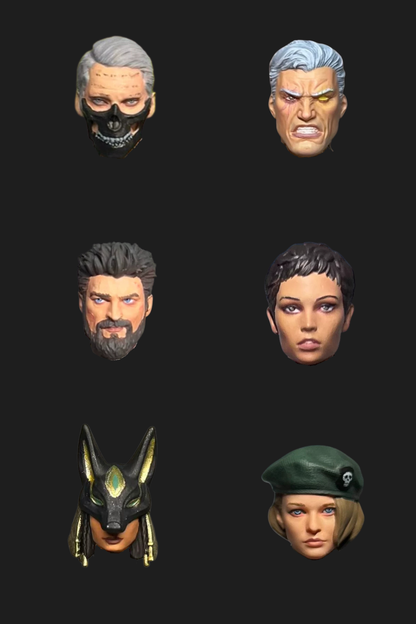 Toy Parts - Character 1/18 Head Sculpture