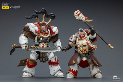 White Scars Stormseer Consul & Legion Praetor -Warhammer 40k 1/18 Action Figure By JOYTOY