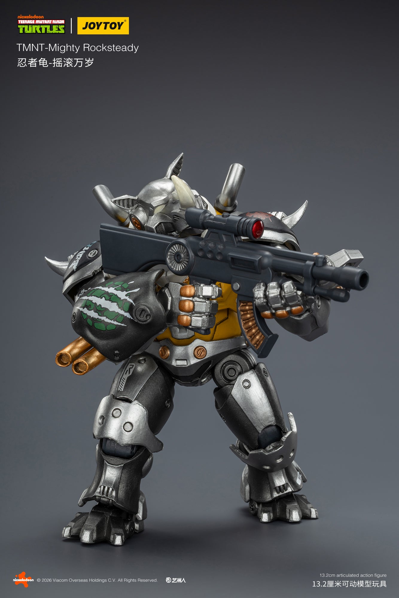 TMNT-Super Bebop & Mighty Rocksteady -TMNT 40k 1/18 Action Figure By JOYTOY