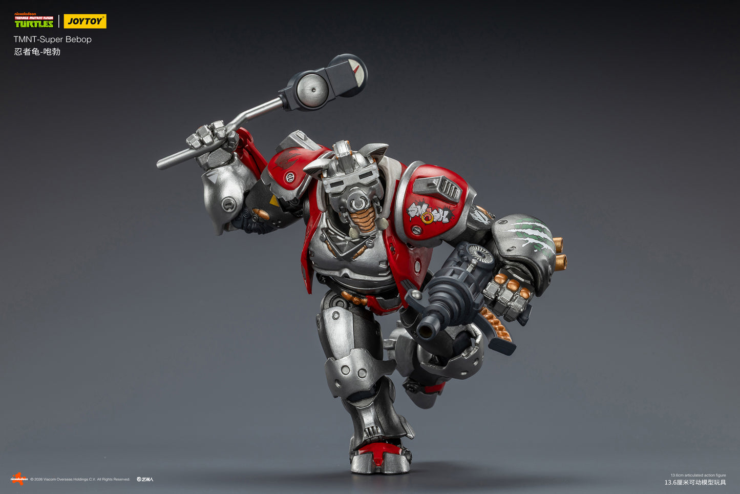 TMNT-Super Bebop & Mighty Rocksteady -TMNT 40k 1/18 Action Figure By JOYTOY