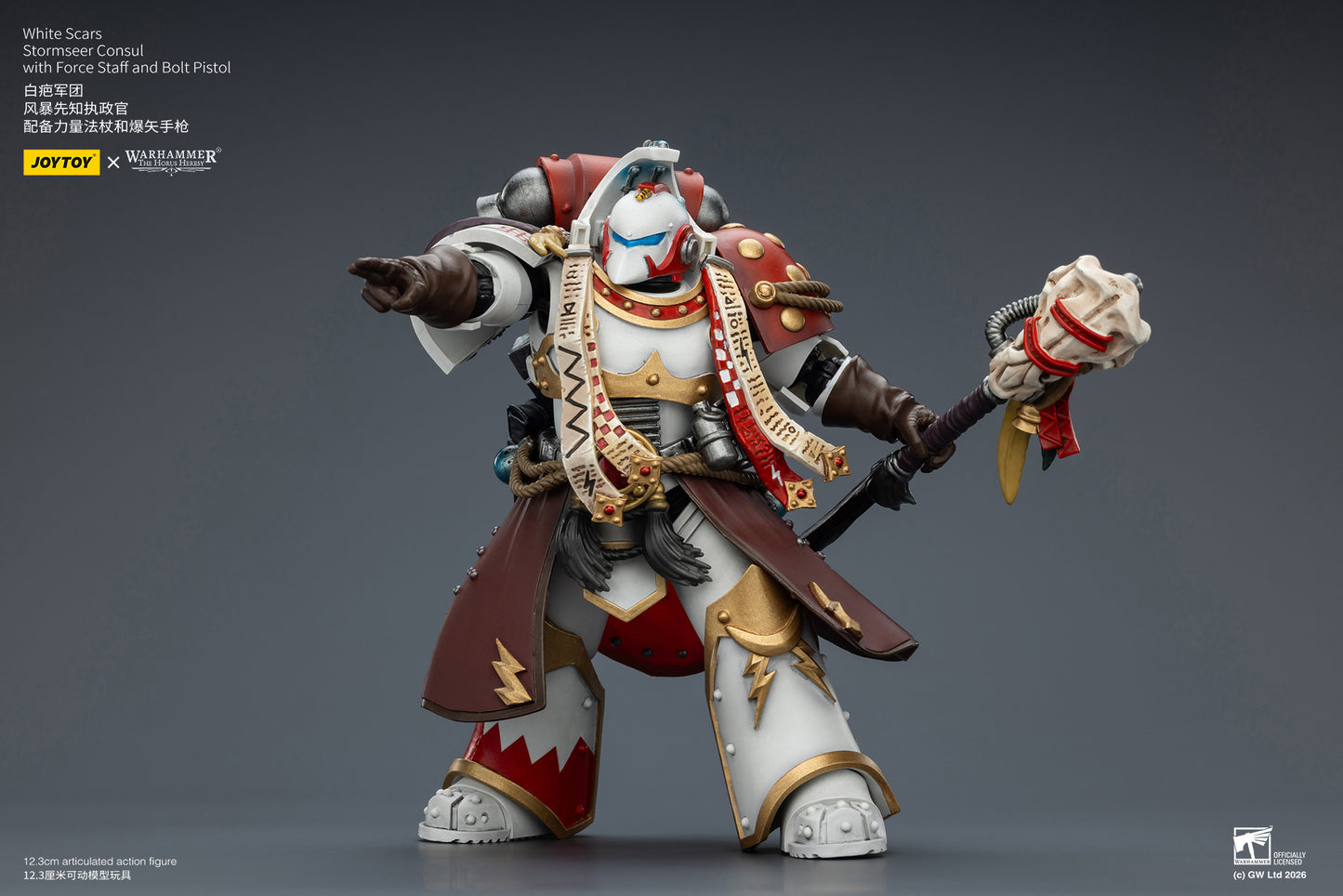 White Scars Stormseer Consul & Legion Praetor -Warhammer 40k 1/18 Action Figure By JOYTOY