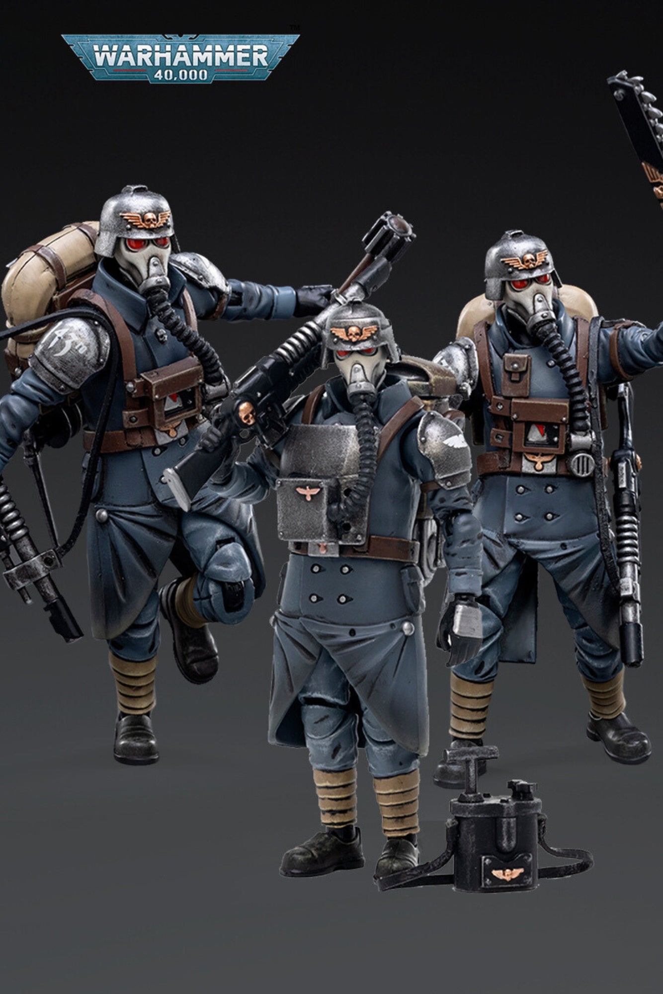 Astra Militarum Death Korps of Krieg Veteran Squad - Warhammer 40K Action Figure By JOYTOY