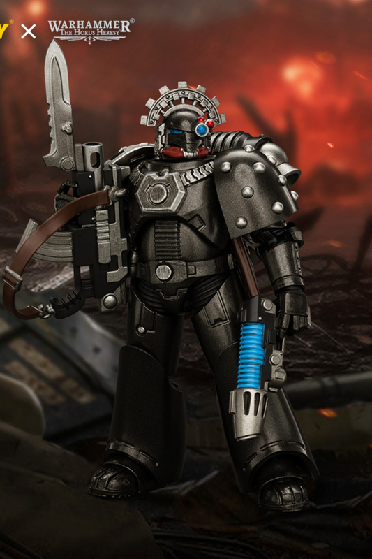 Iron Hands MkVI Tactical Sergeant with Bolter, Plasma Pistol & Power sword - "The Horus Heresy" Warhammer 1/18 Action Figure By JOYTOY