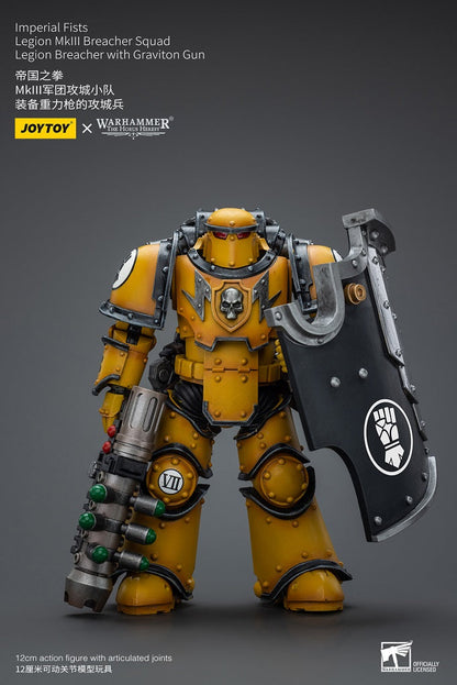 (Rare) Imperial Fists Legion MkIII Breacher Squad Legion Breacher with Graviton Gun - Warhammer The Horus Heresy Action Figure By JOYTOY