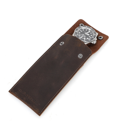 Vintage Leather - Watch Storage Bag (Single)