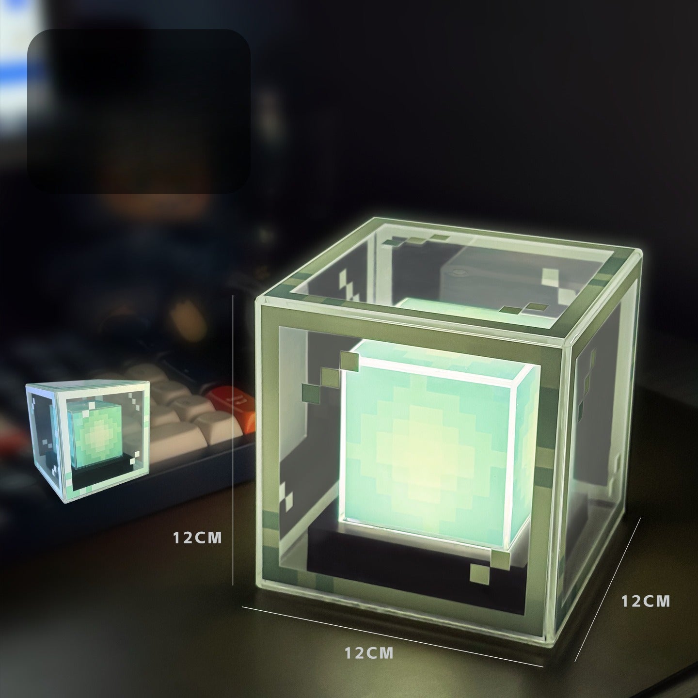 Pixel Worlds-Tabletop ornament night light- four colors optional