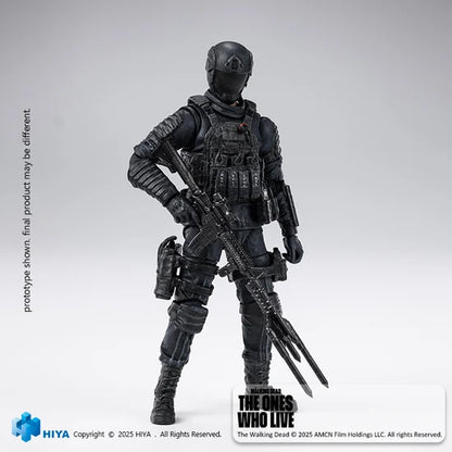 The Walking Dead The Ones Who Lived CRM Soldier - Exquisite Mini Series 1/18 Action Figure By HIYA Toys