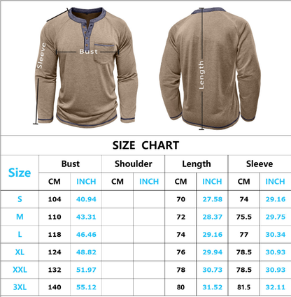 Autumn and Winter Men's Long Sleeve