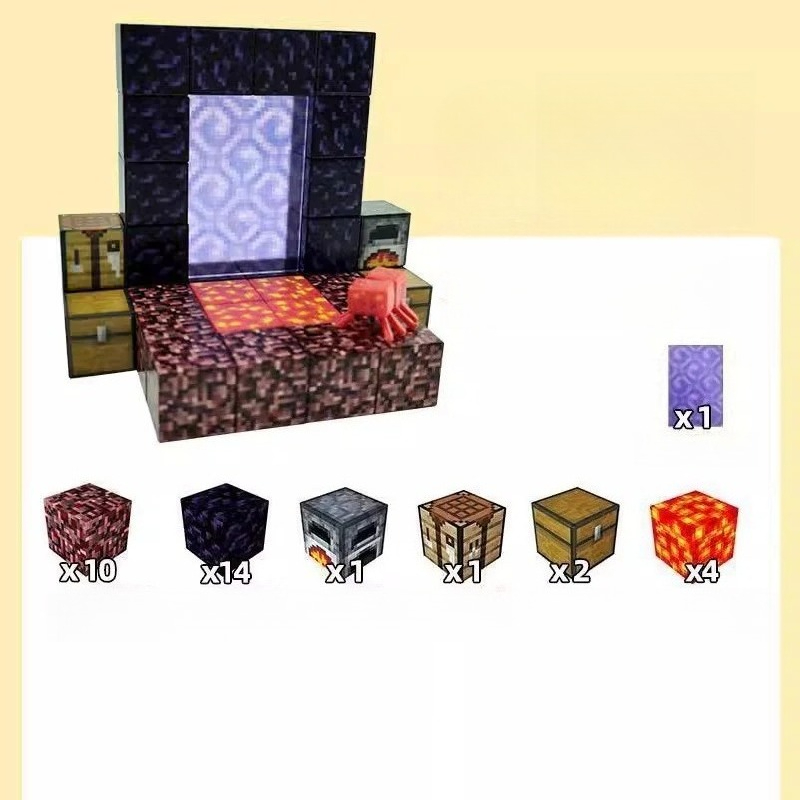 PIXEL CUBE Magnetic- [Hell Gate] 32pcs+1dolls