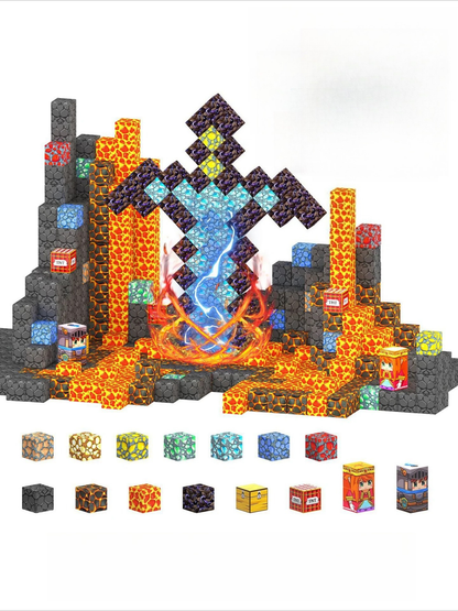 PIXEL CUBE Magnetice-[Jian Ban Mine]-100PCS