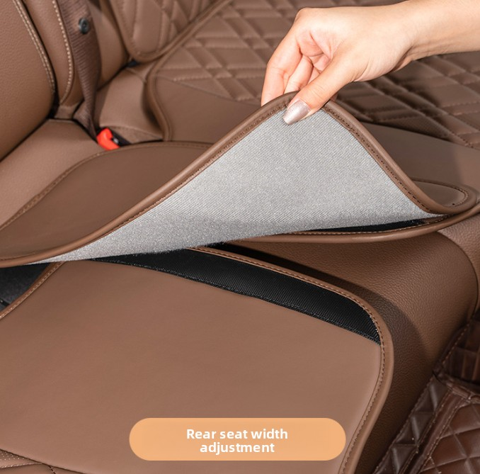 Car Seat Cushion- Premium Chestnut Brown - 3 Piece Set