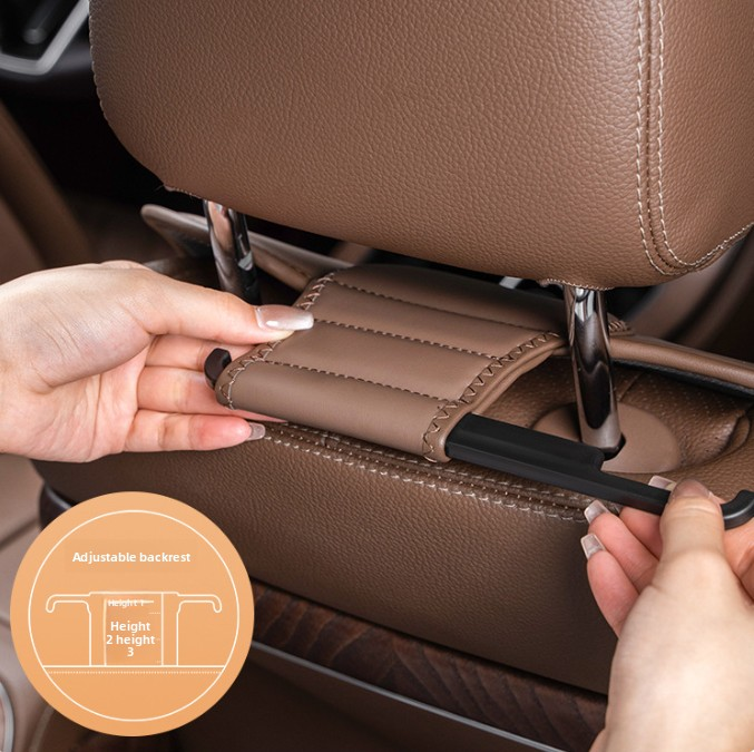 Car Seat Cushion- Premium Chestnut Brown - 3 Piece Set