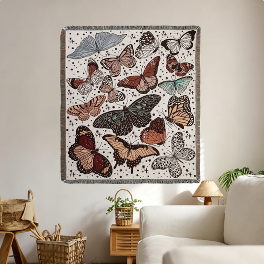 Home Decor Tapestry-Boho Butterfly Decor Blanket