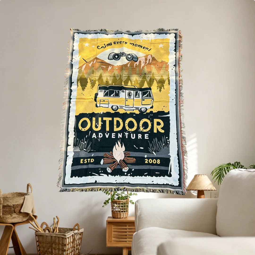 Home Decor Tapestry-Retro Outdoor Adventure Tapestry