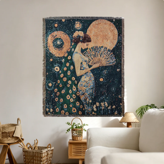 Home Decor Tapestry- Peacock Princess