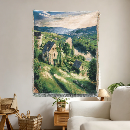 Home Decor Tapestry- Swiss Church