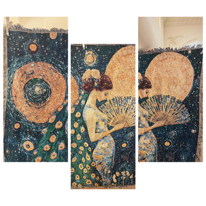 Home Decor Tapestry- Peacock Princess