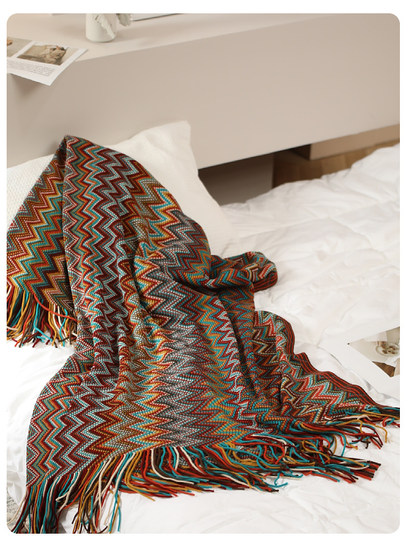 Home Decor Blanket-Orange Tangerine