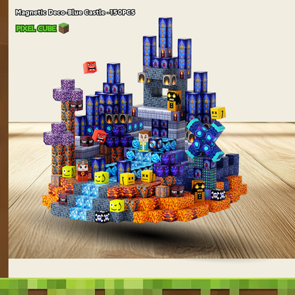 PIXEL CUBE Magnetice-[Blue Castle]-150PCS