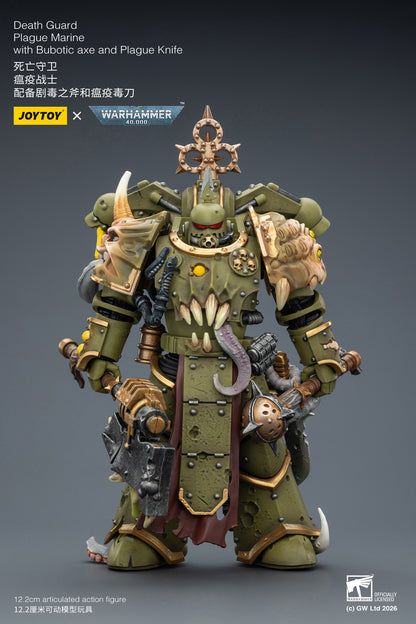 Death Guard Plague Marine Champion / Death Guard Plague Marine - "Warhammer 40k" 1/18 Action Figure By JOYTOY