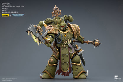 Death Guard Plague Marine Champion / Death Guard Plague Marine - "Warhammer 40k" 1/18 Action Figure By JOYTOY