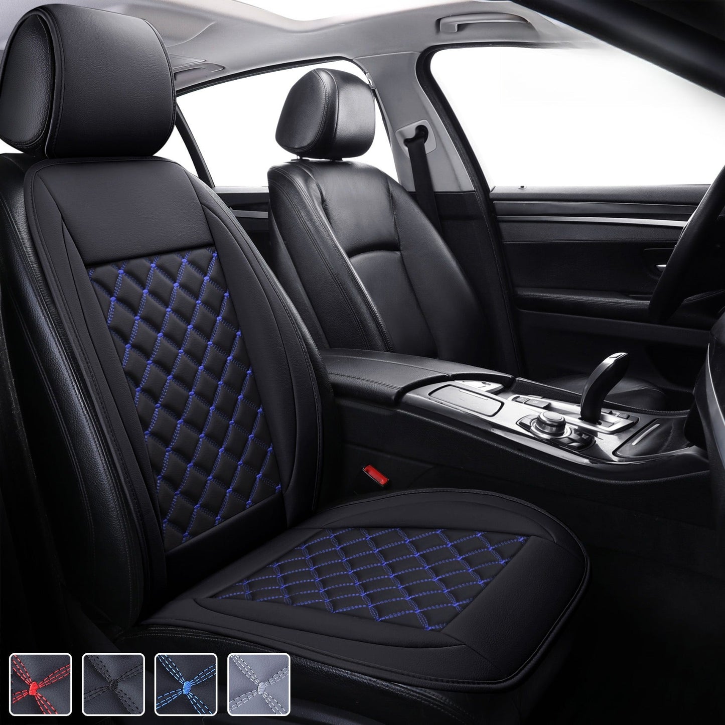 Car Seat Cushion-Single Piece(Black, Red, Blue)