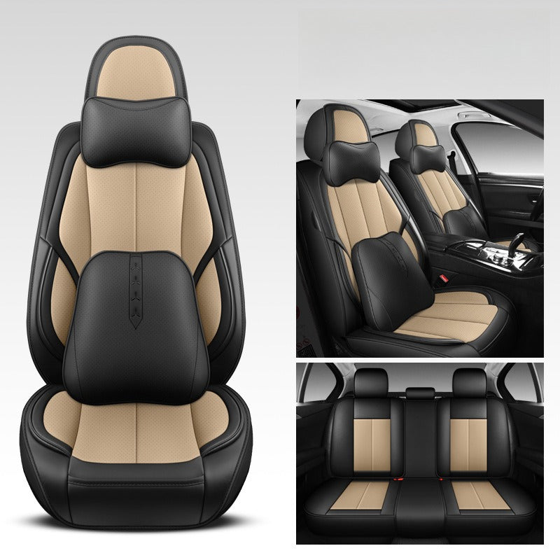 Car Seat Cushion - Sports Full Leather -Five-Seater Deluxe Edition