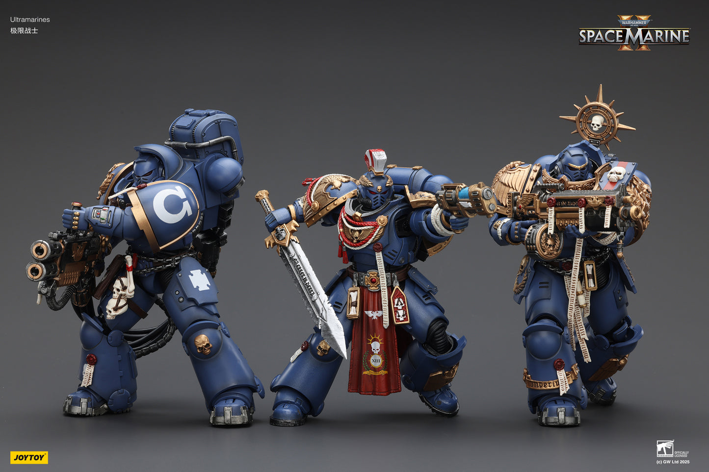 Ultramarines Heavy Relic Primus Armor with Heavy Relic Bolt Rifle - "Warhammer 40,000" 1/18 Action Figure By JOYTOY