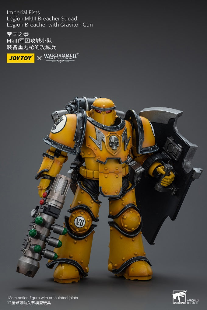 (Rare) Imperial Fists Legion MkIII Breacher Squad Legion Breacher with Graviton Gun - Warhammer The Horus Heresy Action Figure By JOYTOY