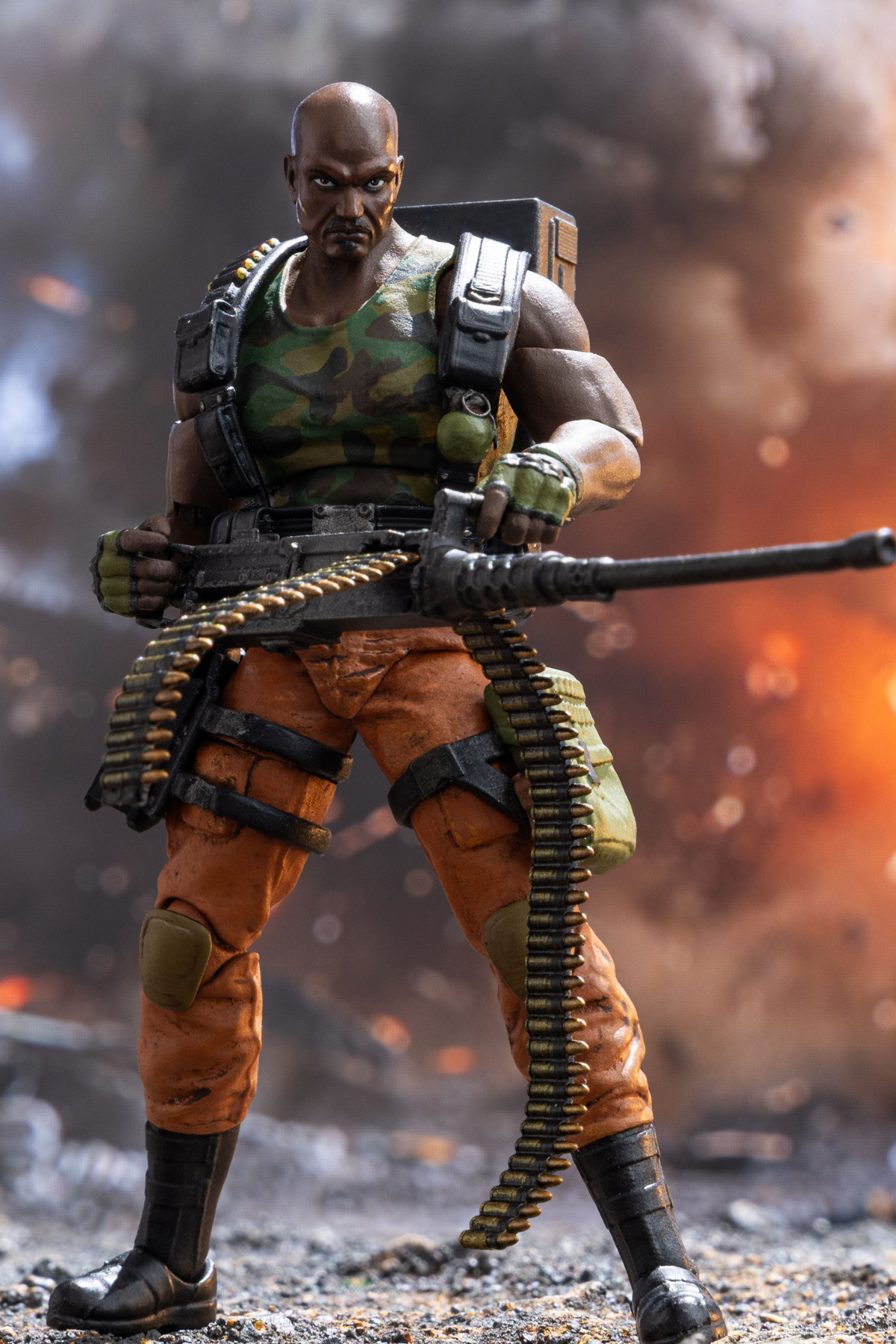 RoadBlock-G.I JOE Exquisite Mini Series 1/18 Scale - Action Figure By HIYA Toys