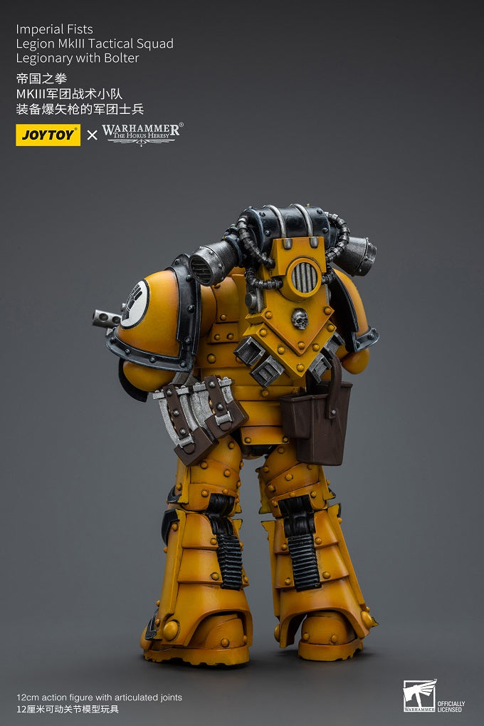 Imperial Fists Legion MkIII Tactical Squad Legionary with Bolter - Warhammer The Horus Heresy Action Figure By JOYTOY