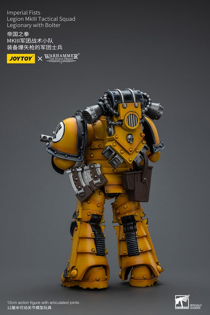 Imperial Fists Legion MkIII Tactical Squad Legionary with Bolter - Warhammer The Horus Heresy Action Figure By JOYTOY