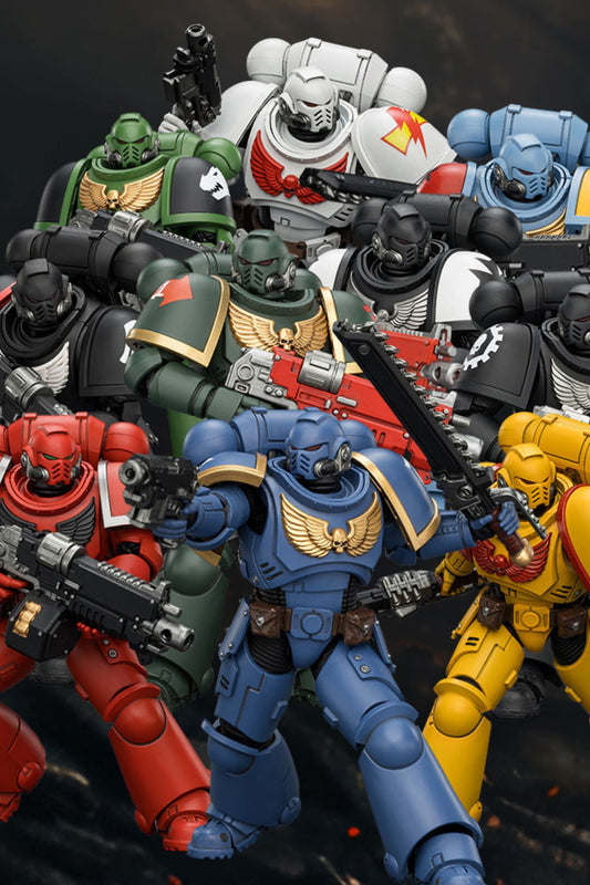 Intercessor with Bolt Rifle, Bolt Pistol and Chainsword - Warhammer 40K 1/18 Action Figure By JOYTOY