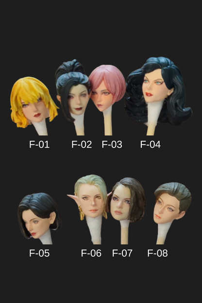 Toy Parts - Female 1/18 Head Sculpture