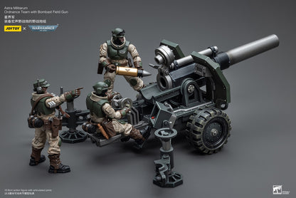 Astra Militarum Ordnance Team with Bombast Field Gun - Warhammer 40K Action Figure By JOYTOY