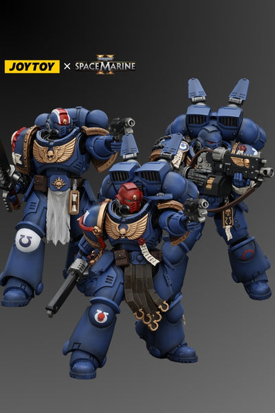 Ultramarines - SPACE MARINE II FULL SET - Warhammer 40K Action Figure By JOYTOY