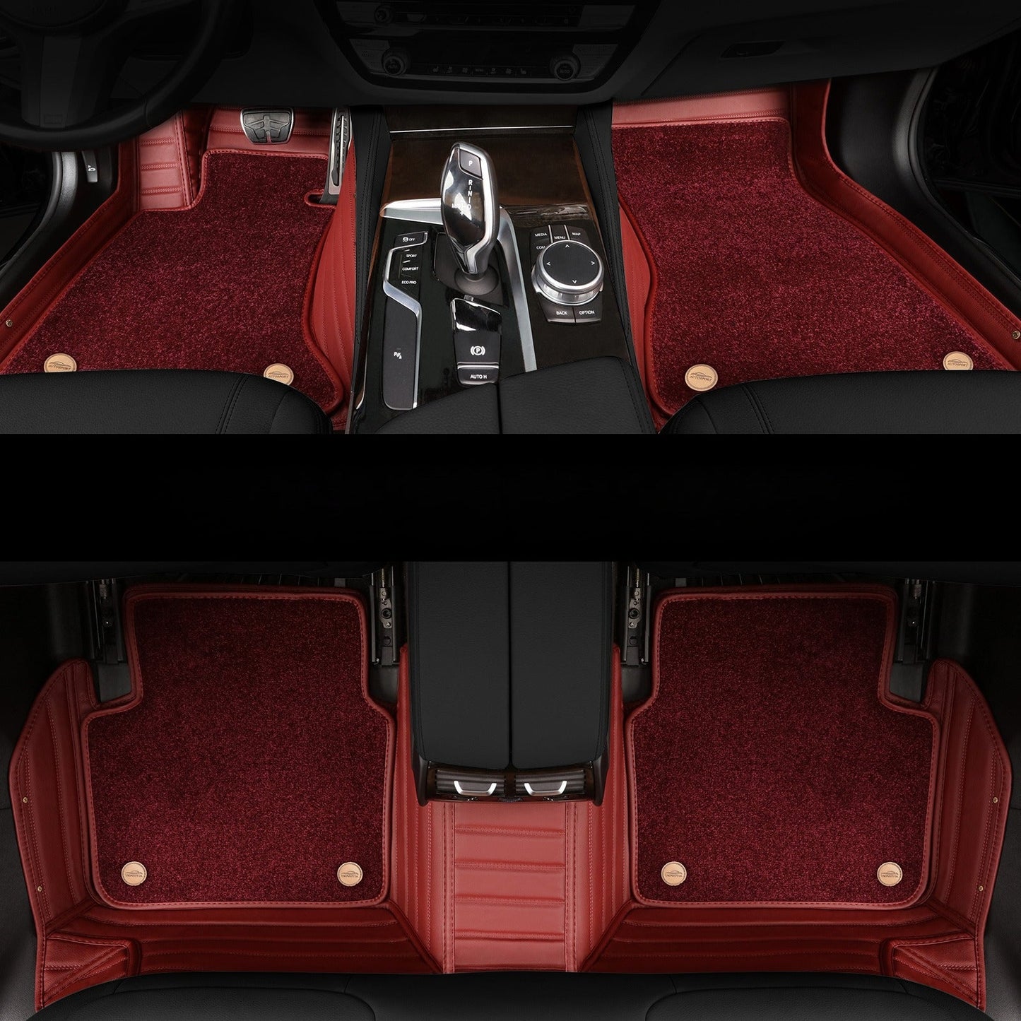 Car Floor Mats with Thickened Non-Slip Nano Fleece Lining