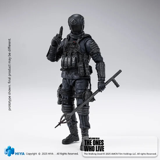 The Walking Dead The Ones Who Lived CRM Soldier - Exquisite Mini Series 1/18 Action Figure By HIYA Toys